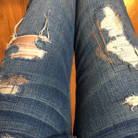 SOLD RUEHL patchwork denim -24- - Picture 3 of 7